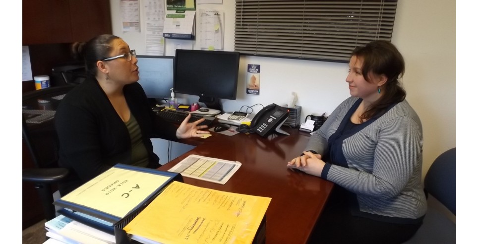 – RTC Financial Aid Director Celva Boon and accounting student Aurelia Turcan – both came from families where higher education hadn’t seemed to be in the cards. – RTC Financial Aid Director Celva Boon and accounting student Aurelia Turcan – both came from families where higher education hadn’t seemed to be in the cards.