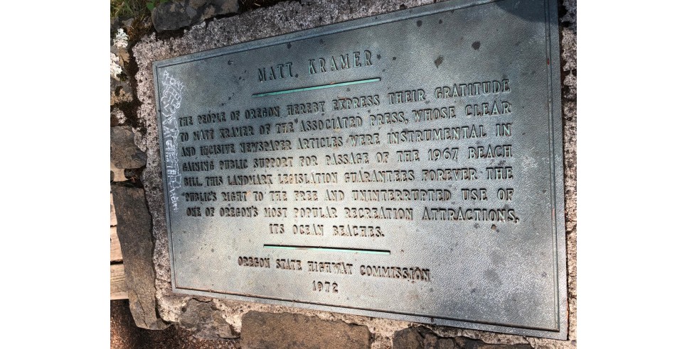 Memorial to Matt Kramer Oswald West State Park Memorial to Matt Kramer Oswald West State Park