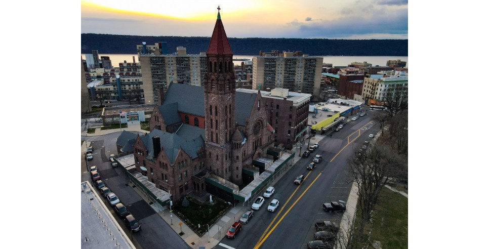 Aerial image of St. Mary’s Church by Gary Lockett, Mosconi Photography Aerial image of St. Mary’s Church by Gary Lockett, Mosconi Photography